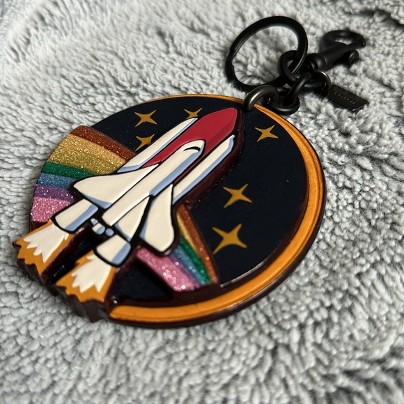 Coach Rainbow Rocket Patch Fob #87370 - Picture 3 of 9